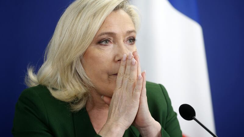 Marine Le Pen election campaign was partly funded by a loan of €9 million from a Russian bank with links to the Kremlin. Photograph: Chesnot/Getty Images