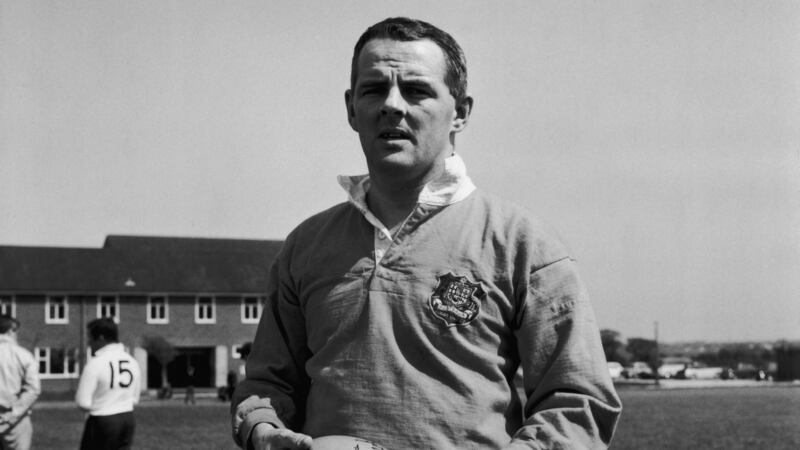 Tom Kiernan at a British and Irish Lions training session in 1968. (Photograph: Getty Images