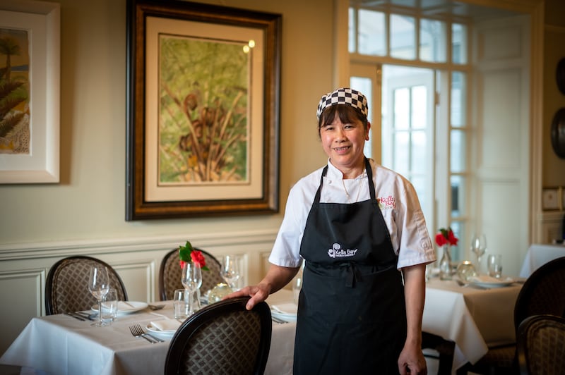 Kells Bay House and Gardens: Penn Alexander serves up Thai cuisine for guests in the Sala Thai restaurant