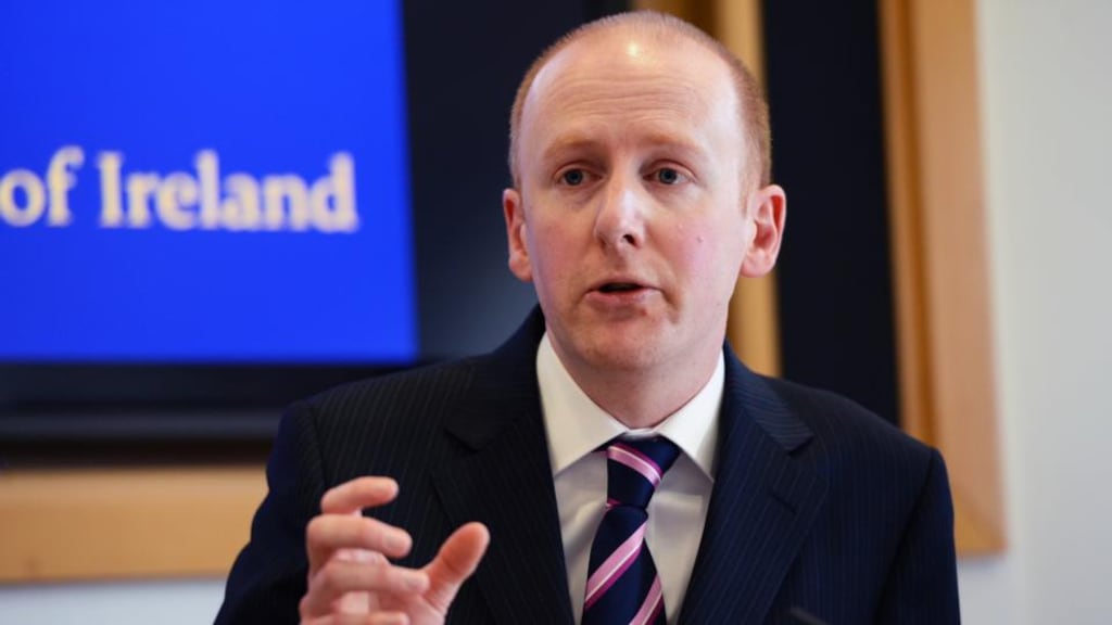 Director of the Insolvency Service of Ireland, Lorcan O'Connor, at the launch of the Insolvency Service of Ireland public information campaign, at Government Buildings yesterday.  Photograph: Eric Luke
