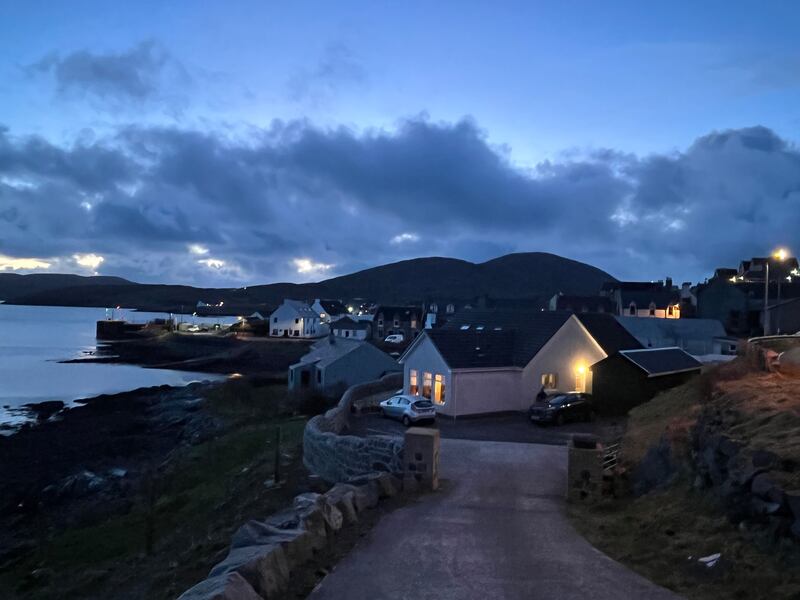 An evening view of Castlebay, the main village on the tiny Isle of Barra. Photograph: Mark Paul