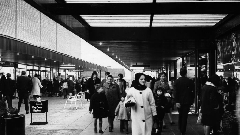 Stillorgan Shopping Centre in 1967. Photograph : Dermot Barry.