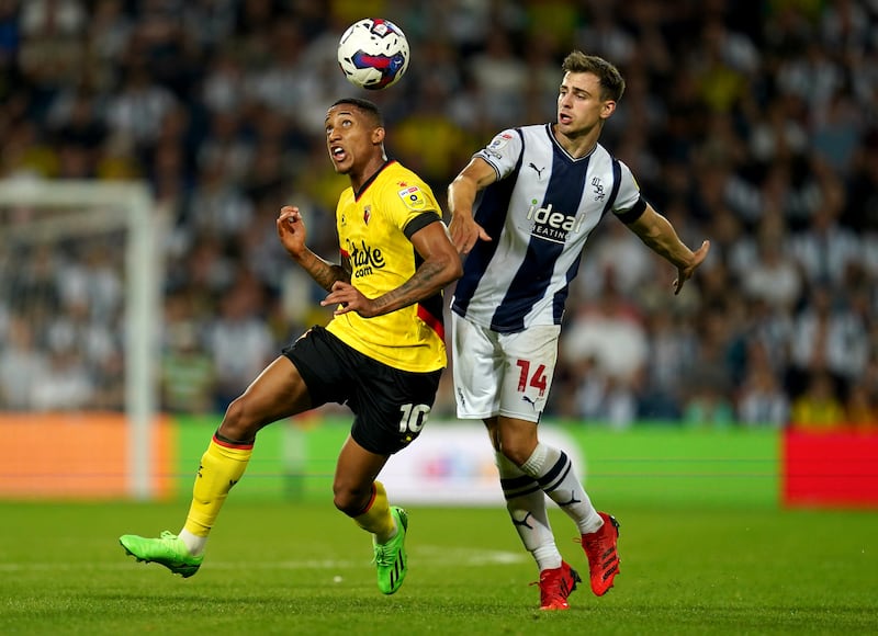 West Bromwich Albion's Jayson Molumby, seen here in action against Watford, would be a form selection for Stephen Kenny during this window. Photograph: Nick Potts/PA