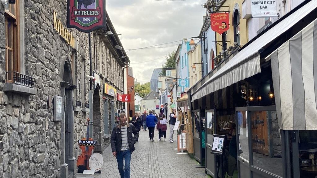 Kilkenny on Monday as the county prepares to go, like the rest of the country, to Level 3. Photograph Eoghan Dalton