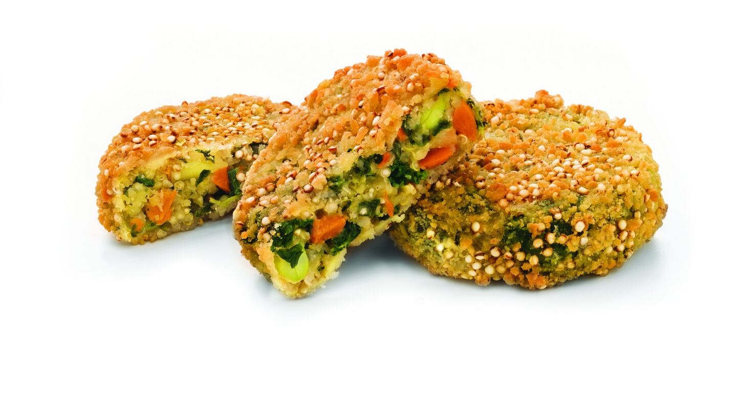 Frozen kale and quinoa burgers from Strong Roots food brand