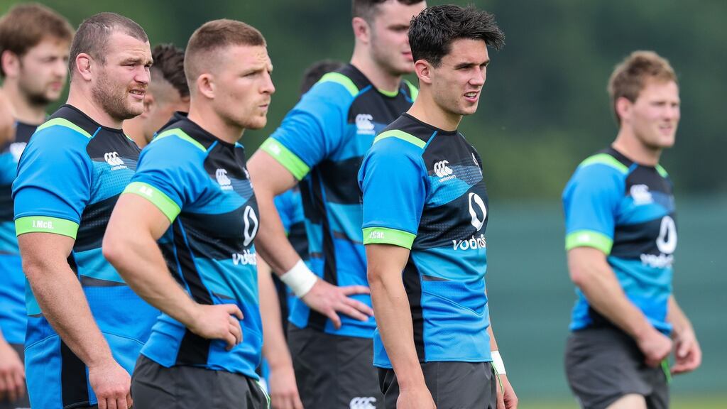 Joey Carbery has been named at outhalf for Ireland’s opening Test in Australia. Photograph: Billy Stickland/Inpho