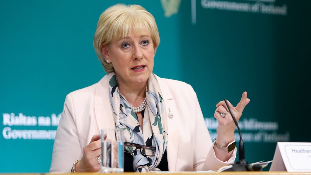 Minister for Social Protection Heather Humphreys has got Government clearance for an auto-enrolment pension scheme , though its introduction has been delayed until late next year and it could slip further ( Photograph: Maxwells)