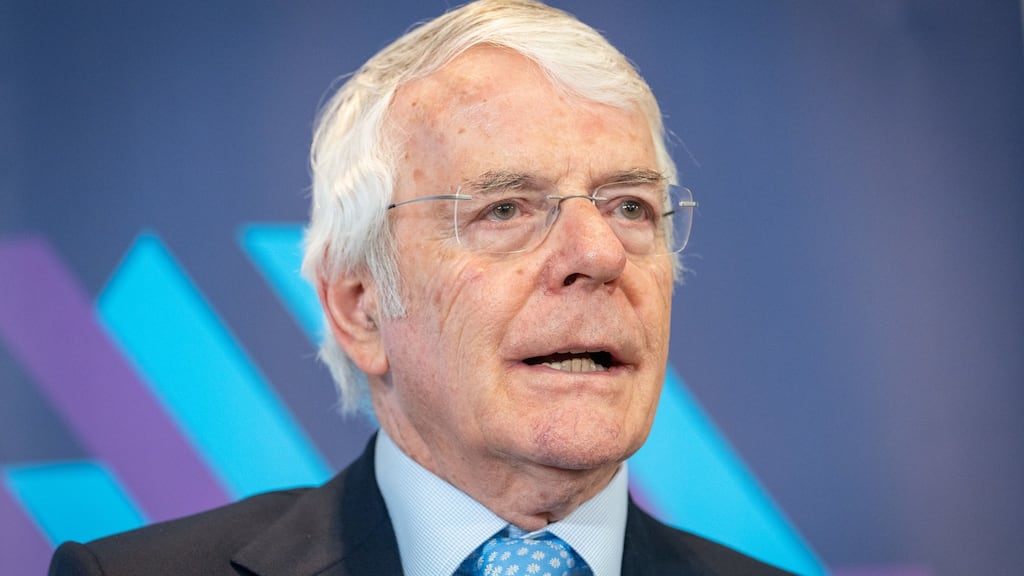 Former prime minister Sir John Major was in his garden in the village of Great Stukeley when he got the phone call informing him of the atrocity. Photograph: Dominic Lipinski/PA Wire