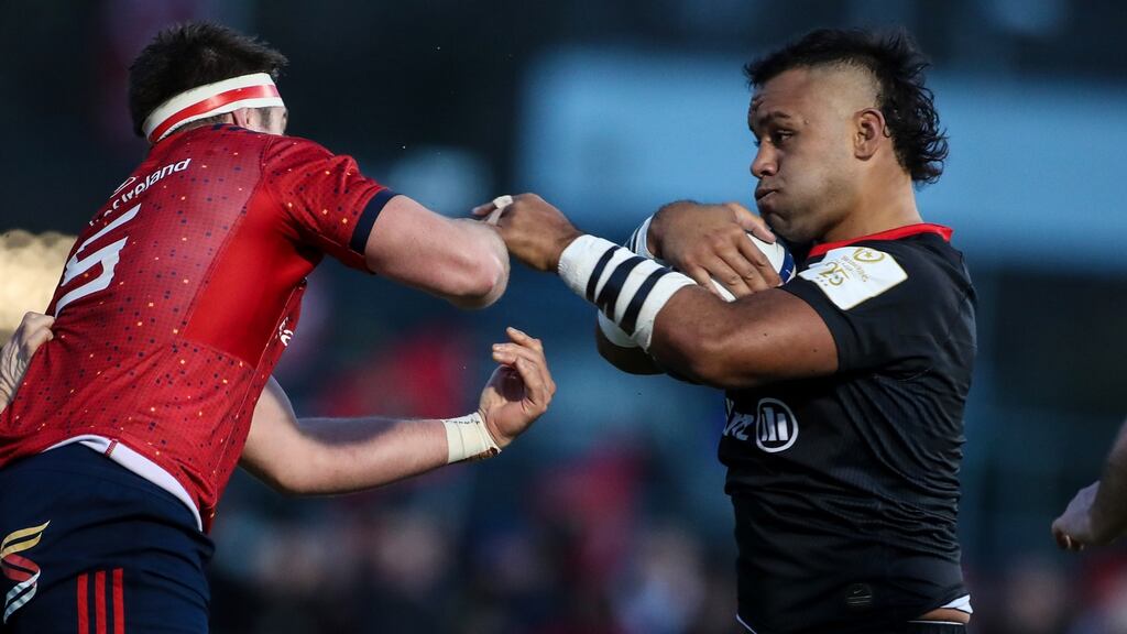 Billy Vunipola fears Saracens’ relegation could hinder his chances of making next year’s Lions tour to South Africa. Photograph: Billy Stickland/Inpho