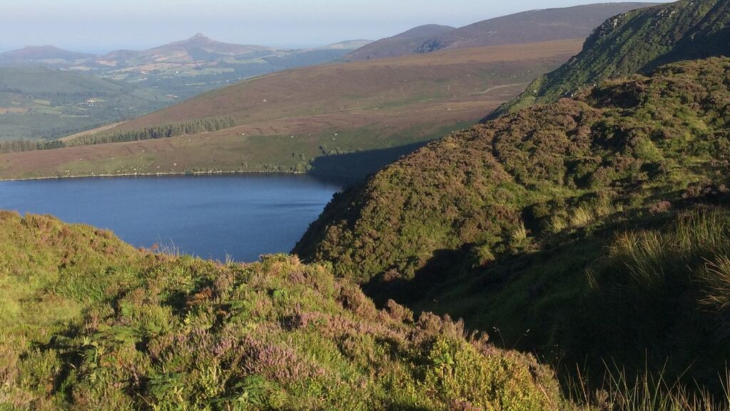 The walk goes up around the two Lough Brays, initially close to their shores and later along the high brow of their corries
