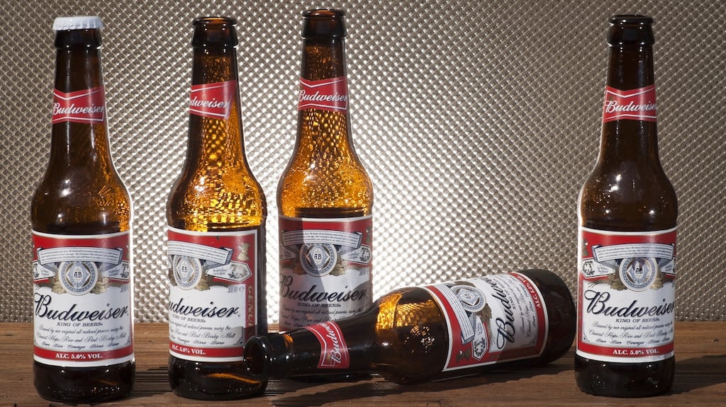 Revenue from Budweiser, Stella Artois and Corona dropped 11 per cent in the first quarter. Photograph: iStock