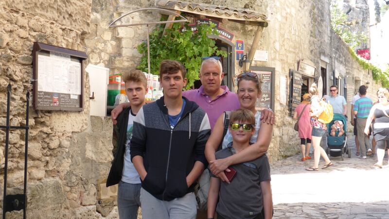 Arlene Harris Interrailing with her family three years ago