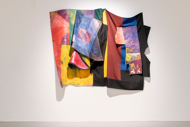 Sam Gilliam: Sewing Fields, at Imma. Photograph: Louis Haugh