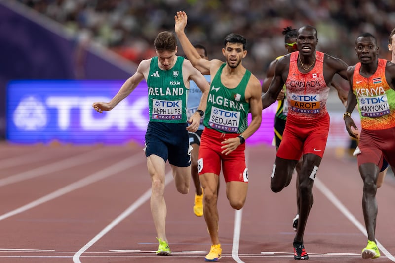 Cian McPhillips: 'I don’t think I could have ran it any differently and done better.' Photograph: INPHO/ Morgan Treacy