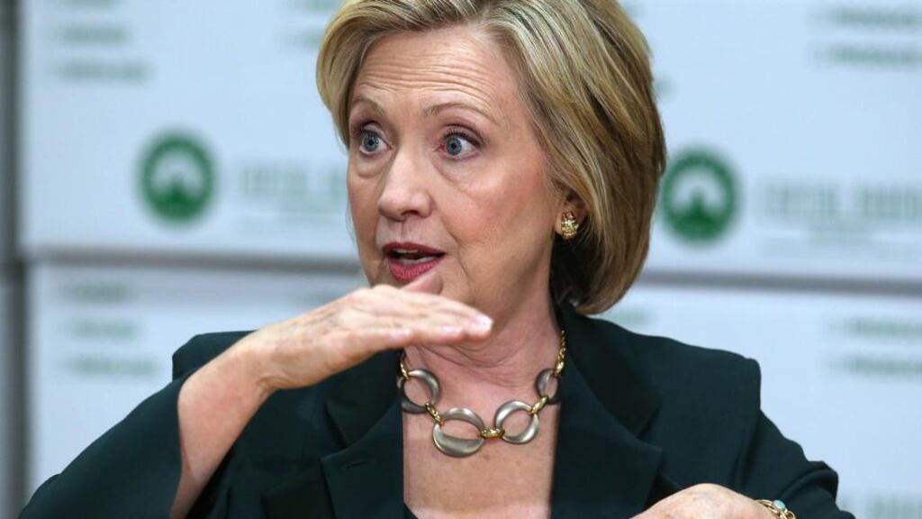 ‘Hillary Clinton kept falling between different stools in 2008; her narratives fluctuated as the young Obama swept the carpet from under her.’ Photograph: Justin Sullivan/Getty Images