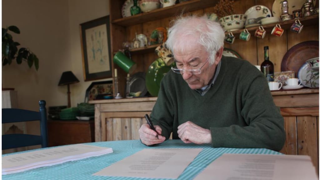 The poem, When All The Others Were Away at Mass, which recalls a morning shared between the young author and his mother, peeling potatoes, topped an RTÉ poll to identify the best loved Irish poem of the past century. Photograph: Bryan O’Brien/The Irish Times
