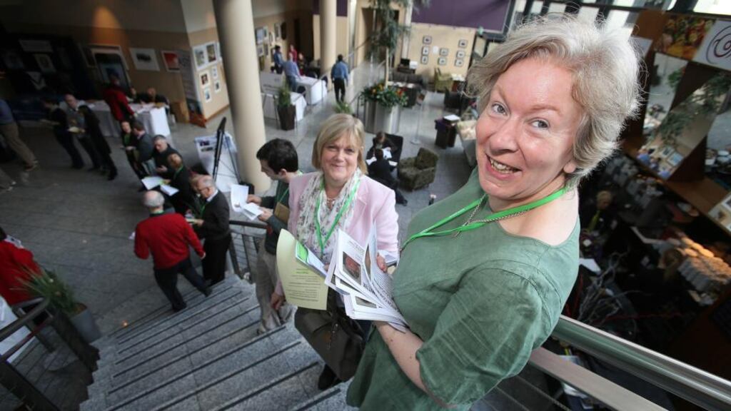 Delegates Imelda Keogh, Carlow, and Anne Loughnane, Cork, at the Association of Secondary Teachers Ireland annual convention.  Photograph: Patrick Browne