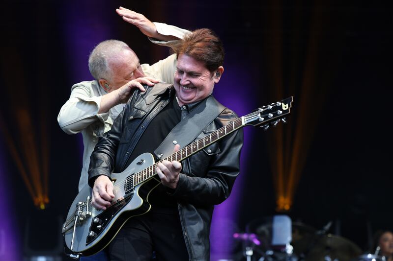 Simple Minds at Trinity. Photograph: Dara Mac Dónaill