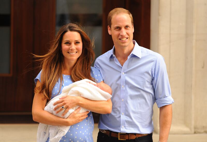 Kate smiled calmly through three (famously difficult) pregnancies. Photograph: Dominic Lipinski/PA