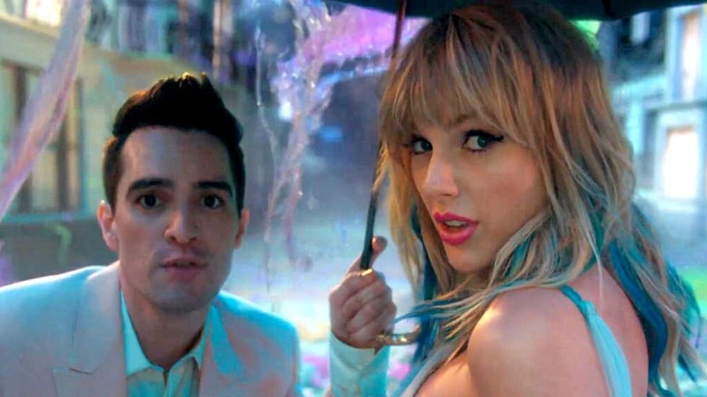 Me!: Taylor Swift with Brendon Urie in the star’s new video