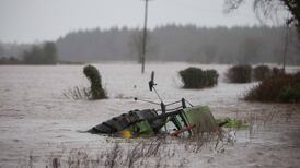 Storm Desmond: Farmer has lucky escape from  tractor