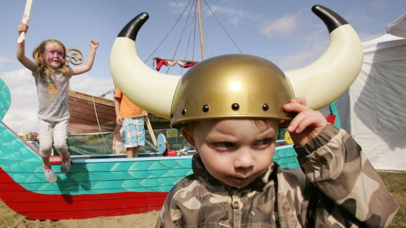 Not quite accurate: Viking helmets didn’t have horns. Photograph: Alan Betson