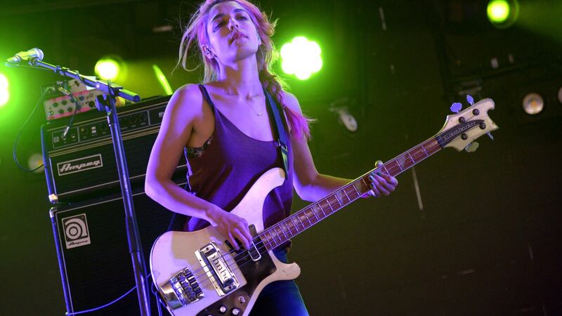 Jenny Lee Lindberg of Warpaint. Photograph: Jason Kempin/Getty Images for Coachella