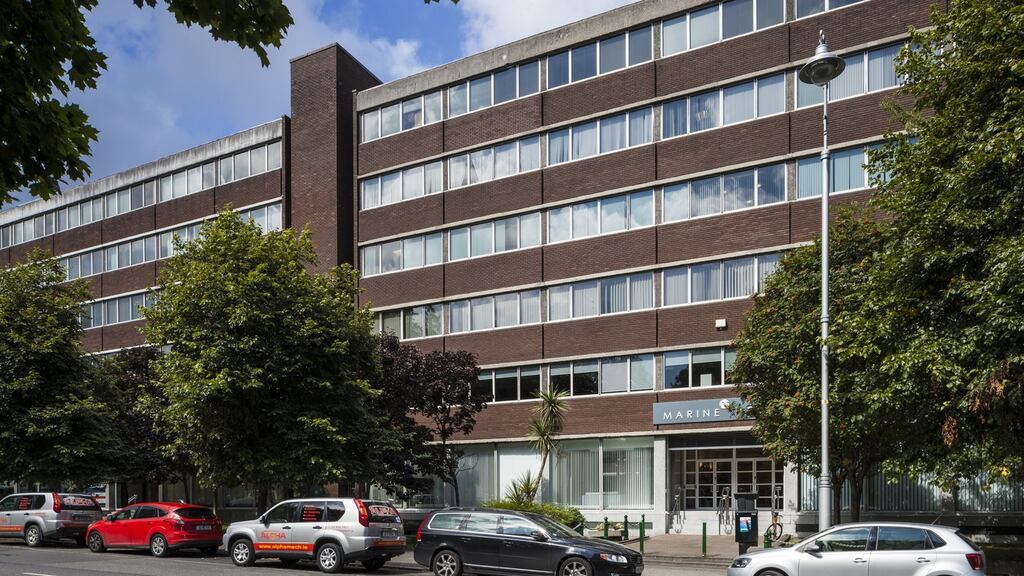 Marine House at Clanwilliam Place in Dublin 2: extends to 3,821sq m (41,132sq ft) and is occupied by tenants Crowe Horwath, WK Nowlan, Waterman Moylan and Ellucian IT. There are 91 underground car-parking spaces