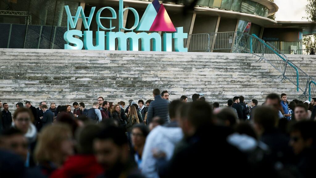 The Web Summit: in the sunshine of its new Lisbon home  – temperatures are expected to reach 21 degrees during the week –  an anticipated 60,000 people are set to attend the events.