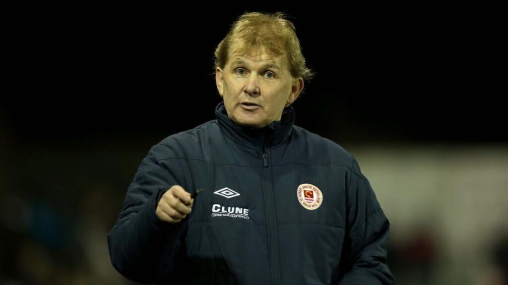 St Patrick’s Athletic manager Liam Buckley has yet to see the defensive improvement he targeted before the start of the season. Photograph: Morgan Treacy/Inpho