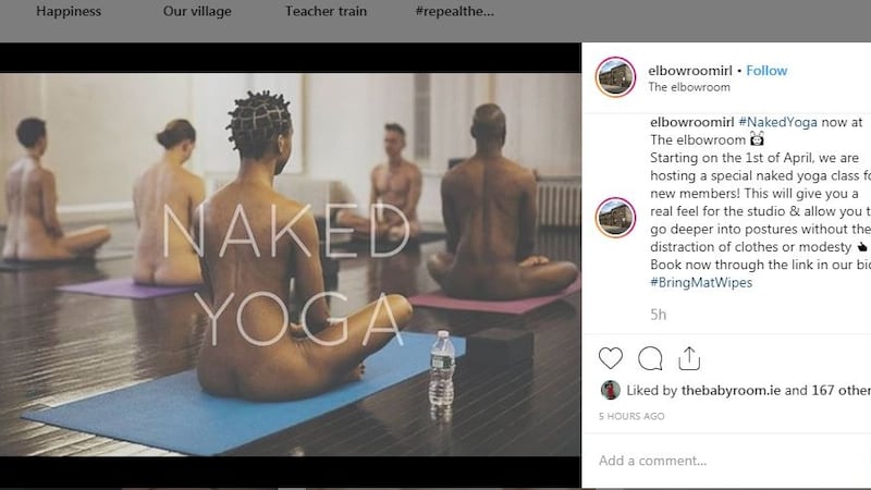 Elbow’s ‘naked yoga’ classes in Smithfield, Dublin