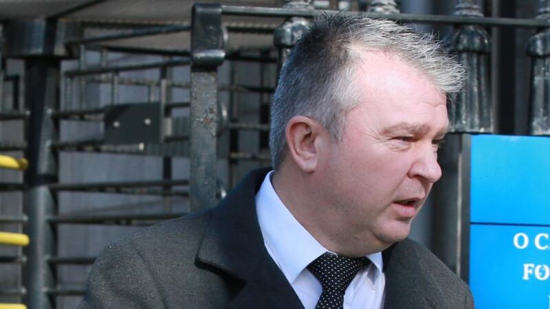 Michael O’Rourke, of Kilmuckridge, Co Wexford, pictured leaving the Four Courts after a District Court appearance. Photograph: Courts Collins