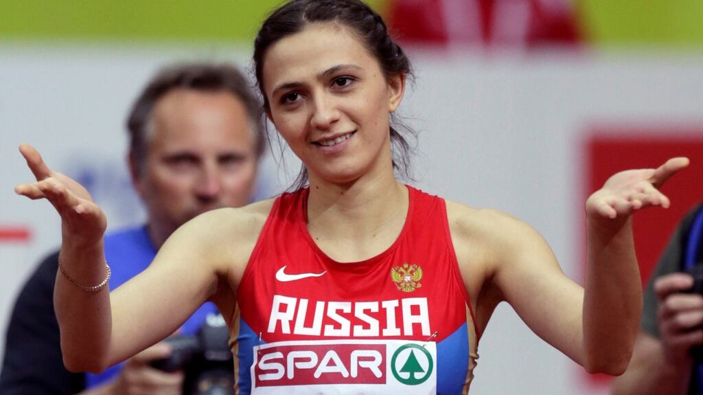 Russian high jumper Mariya Kuchina: Cleared to compete. Photograph: David W Cerny/Reuters