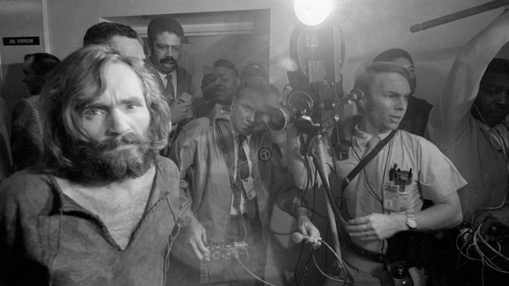 Manson family murders: Charles Manson at Los Angeles city jail in December 1969. Photograph: Bettmann/Getty