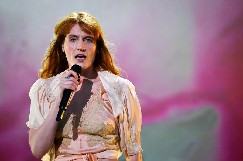 Florence Welch of Florence and the Machine who have been named on the shortlist for this year's Mercury Music Prize. Photograph: Ben Birchall/PA Wire