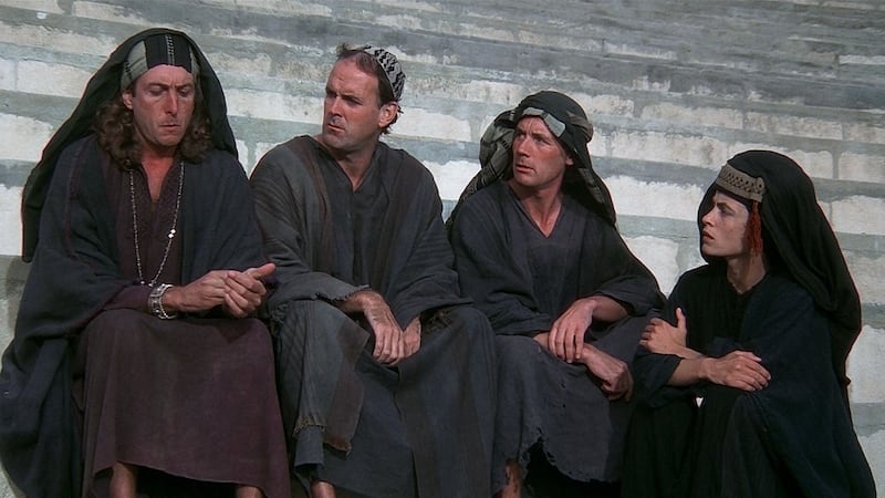 A scene from Monty Python’s Life of Brian.
