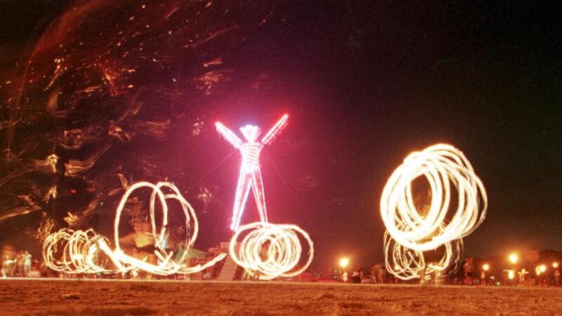 Public art: the Burning Man festival, in Nevada. Photograph: Mike Nelson/AFP/Getty