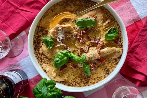 A delicious, home-made dinner with minimum fuss: Marry me chicken for Valentine’s Day