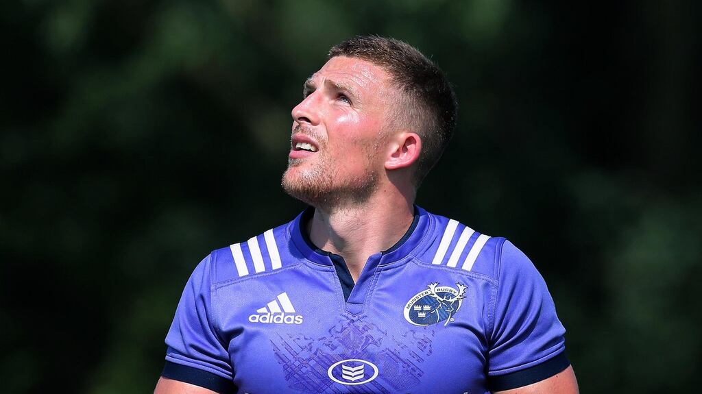 Andrew Conway will start for Munster in their Pro12 clash with Cardiff Blues on Friday. Photo: Inpho