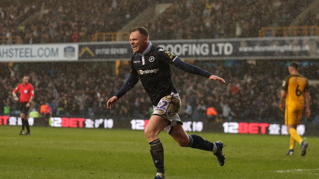 Millwall’s Aiden O’Brien has been called into the Ireland squad to replace injured Shane Long for the Euro 2020 qualifiers. Photo: Getty Images