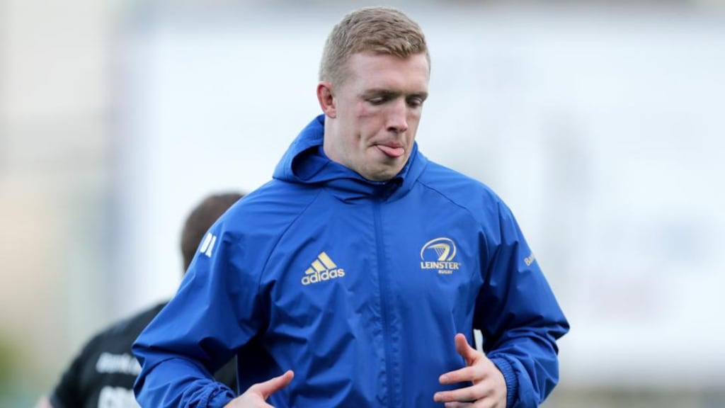 Dan Leavy will start at number eight for Leinster as they take on Bath at The Rec. Photograph: Laszlo Geczo/Inpho