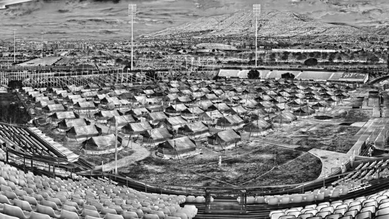 Helliniko Olympic Arena by photographer Richard Mosse