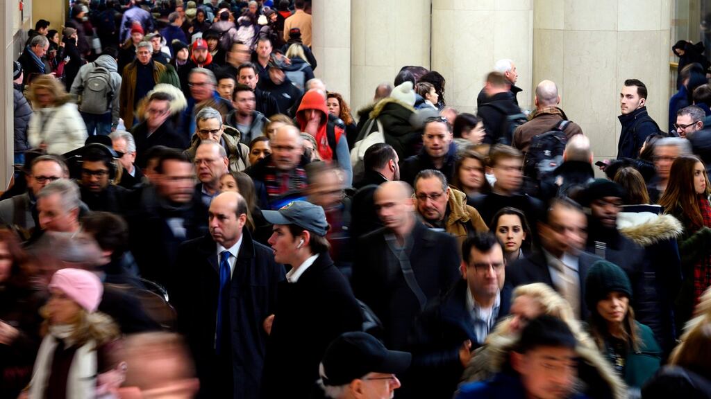 Penn station in New York. Month on month, the US consumer price index rose 0.2%, in line with expectations.