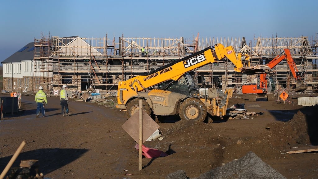 Houses under construction in Dublin: the stability of the long-term rental market is proving a major attraction for institutional investors. Photograph: Niall Carson/PA Wire
