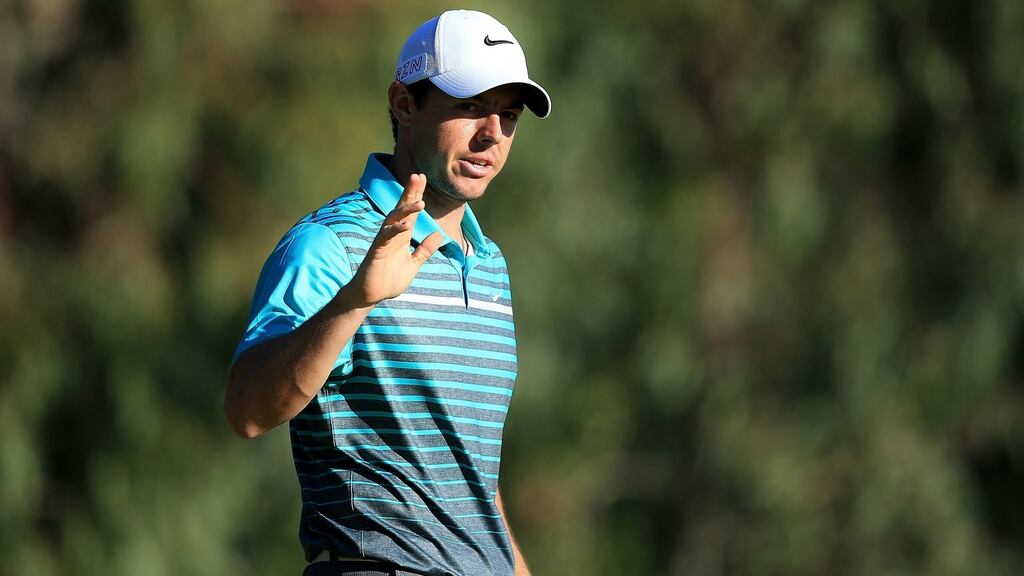 Rory McIlroy during the first round of the Turkish Airlines Open at The Montgomerie Maxx Royal Golf Club in Antalya, Turkey. Photograph: Jan Kruger/Getty Images