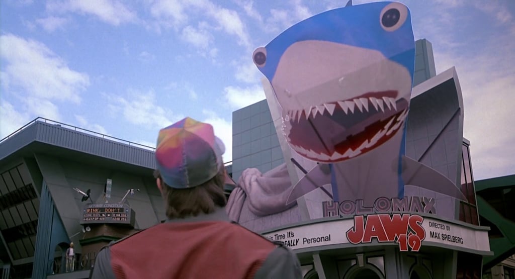 Back to the Future Part II: Jaws 19 at the Hill Valley Holomax