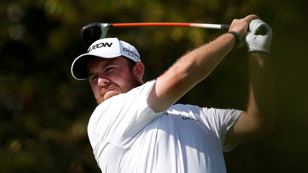 Shane Lowry and Paul Dunne shot an opening round of 64 in Melbourne. Photograph: Ali Haider/EPA