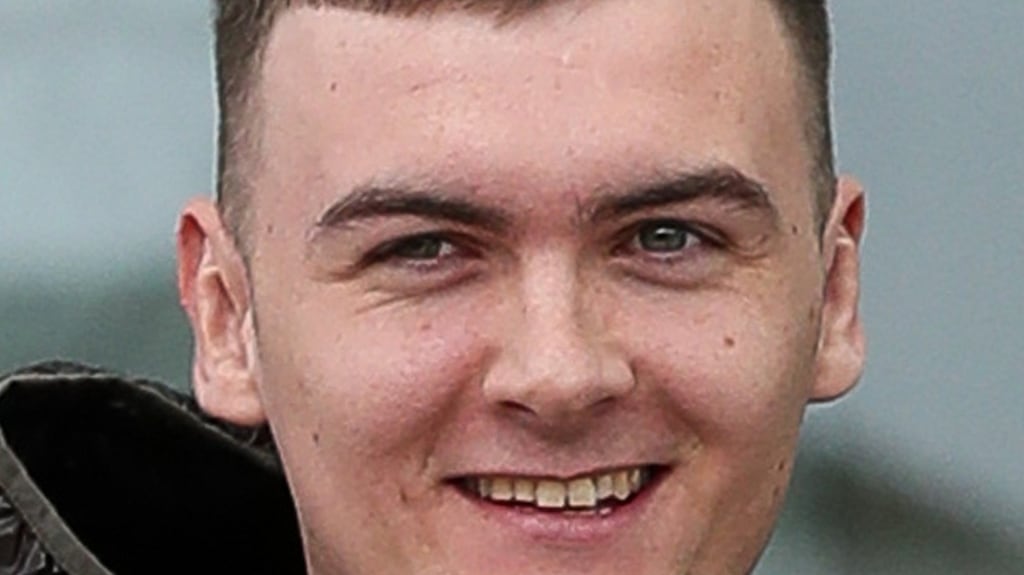 Shane Craig (21), of Ferrycarrig Park, Coolock, Dublin, leaving court after he received a suspended sentence. Photograph: Collins Courts
