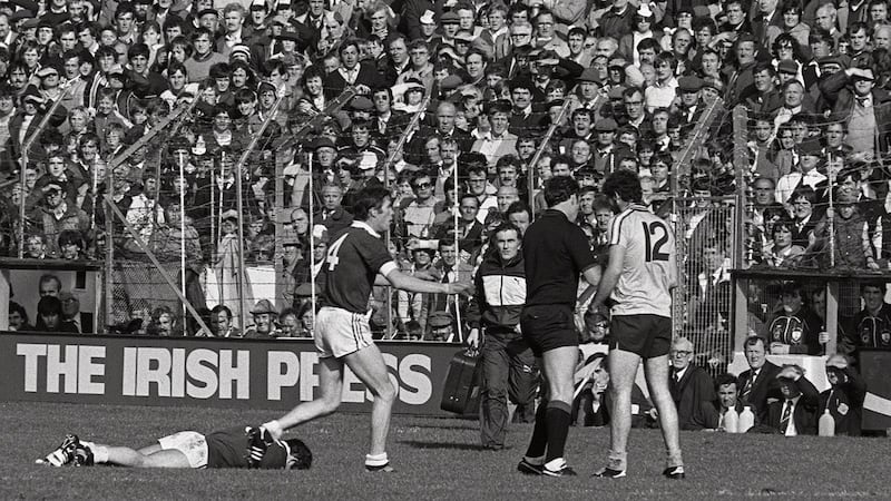 The first time I didn’t pay into an All-Ireland was the 1983 football final between Dublin and Galway when pressure on the gates led to them being opened up on the Canal End, on Garda instructions.  Photograph: Billy Stickland/Inpho