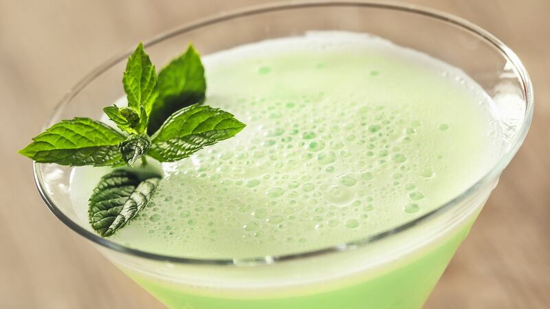 Creme de menthe cocktail. Photograph: iStock
